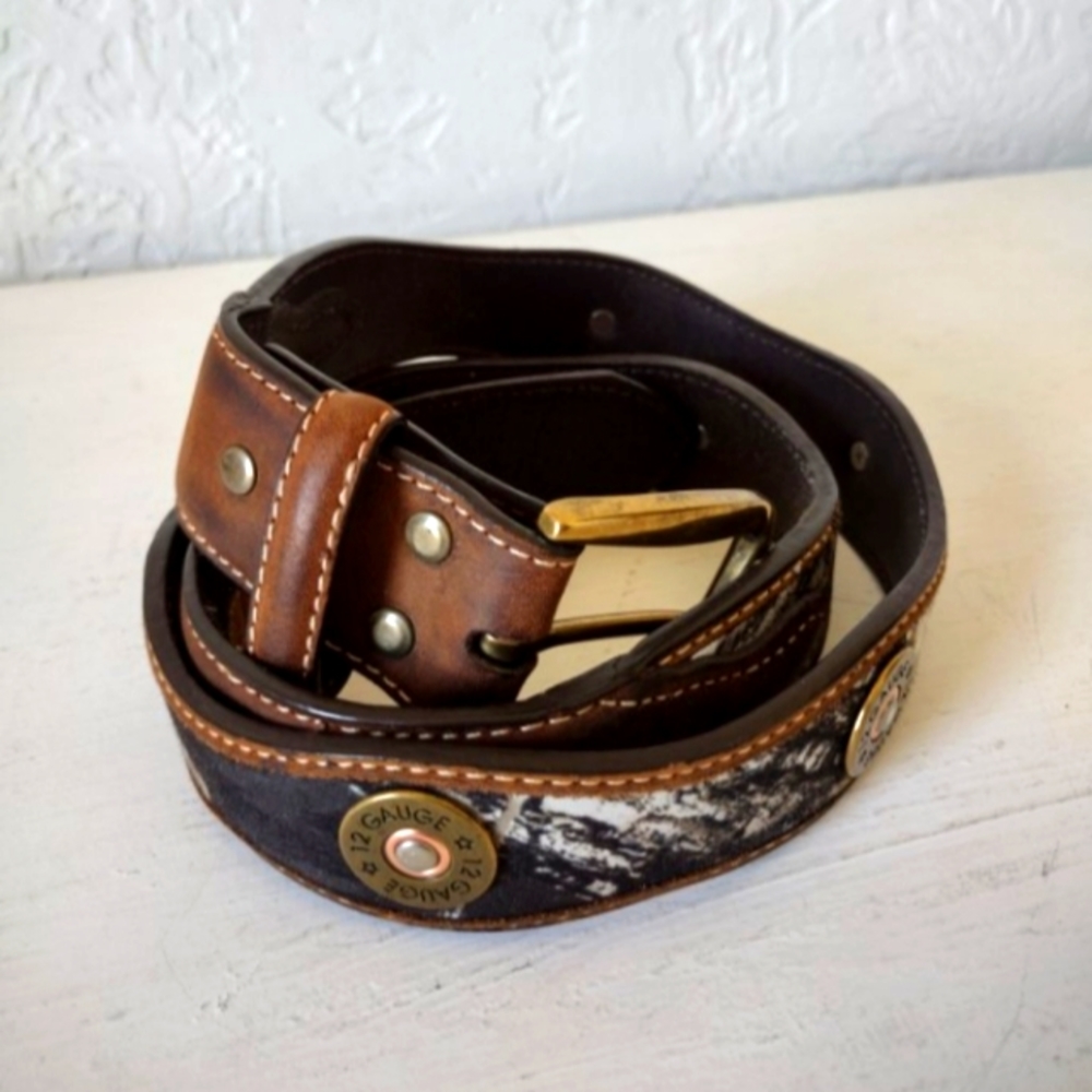 Camouflage Leather Belt